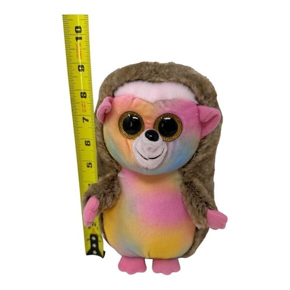 Ty Beanie Boos PINECONE Hedgehog 9in  Walgreens Exclusive Rainbow Buddy Plush - Picture 8 of 15